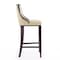 Manhattan Comfort Fifth Avenue Bar Stool in Cream and Walnut (Set of 2) 2-BS007-CR - alternate 4